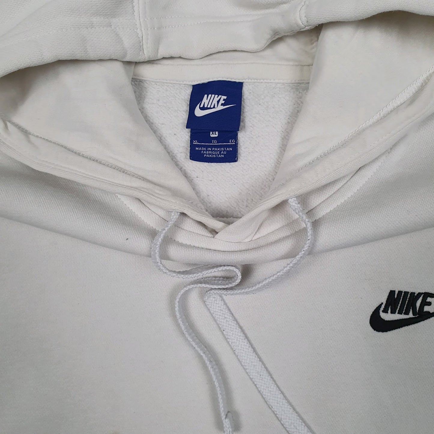 Mens White Nike  Hoodie Jumper