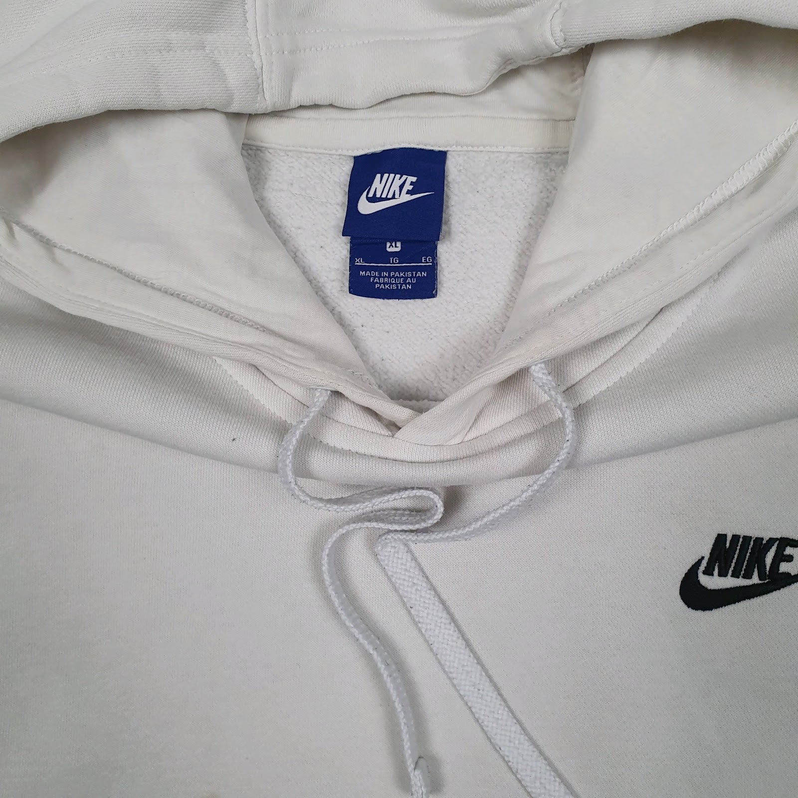 Mens White Nike  Hoodie Jumper