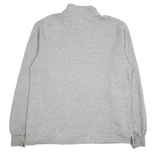 Mens Grey Adidas Lehigh University Quarter Zip Jumper