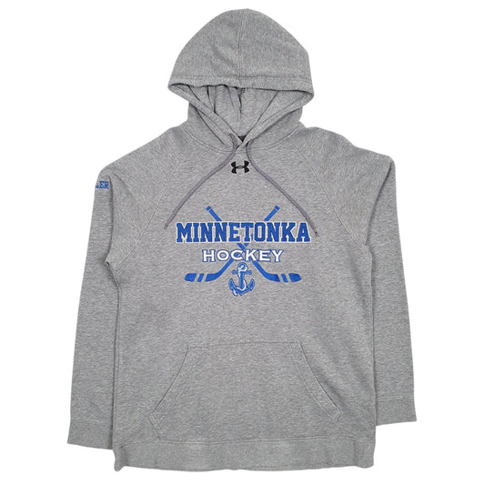 Mens Grey Under Armour Minnesota Hockey Hoodie Jumper