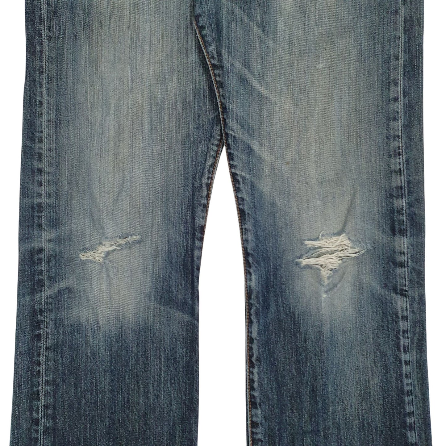 Mens Blue Levis Distressed  Jeans