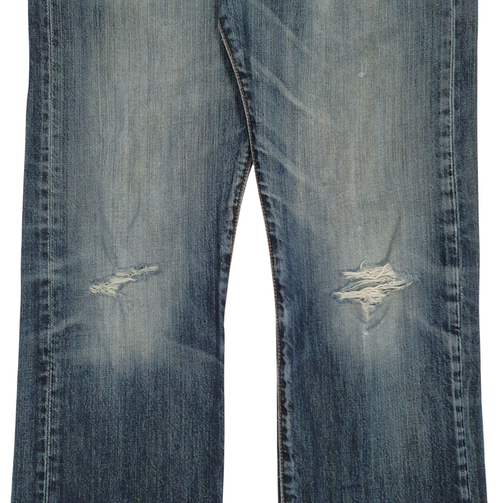 Mens Blue Levis Distressed  Jeans