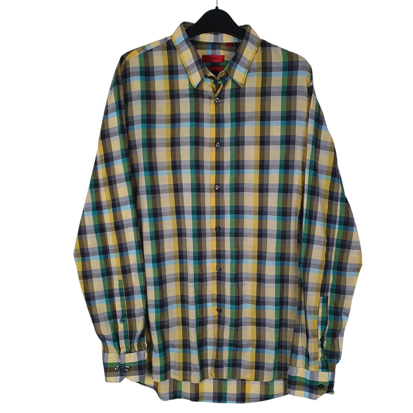 Mens Yellow Hugo Boss  Long Sleeve Shirt