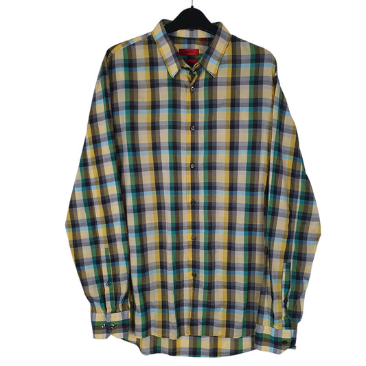 Mens Yellow Hugo Boss  Long Sleeve Shirt