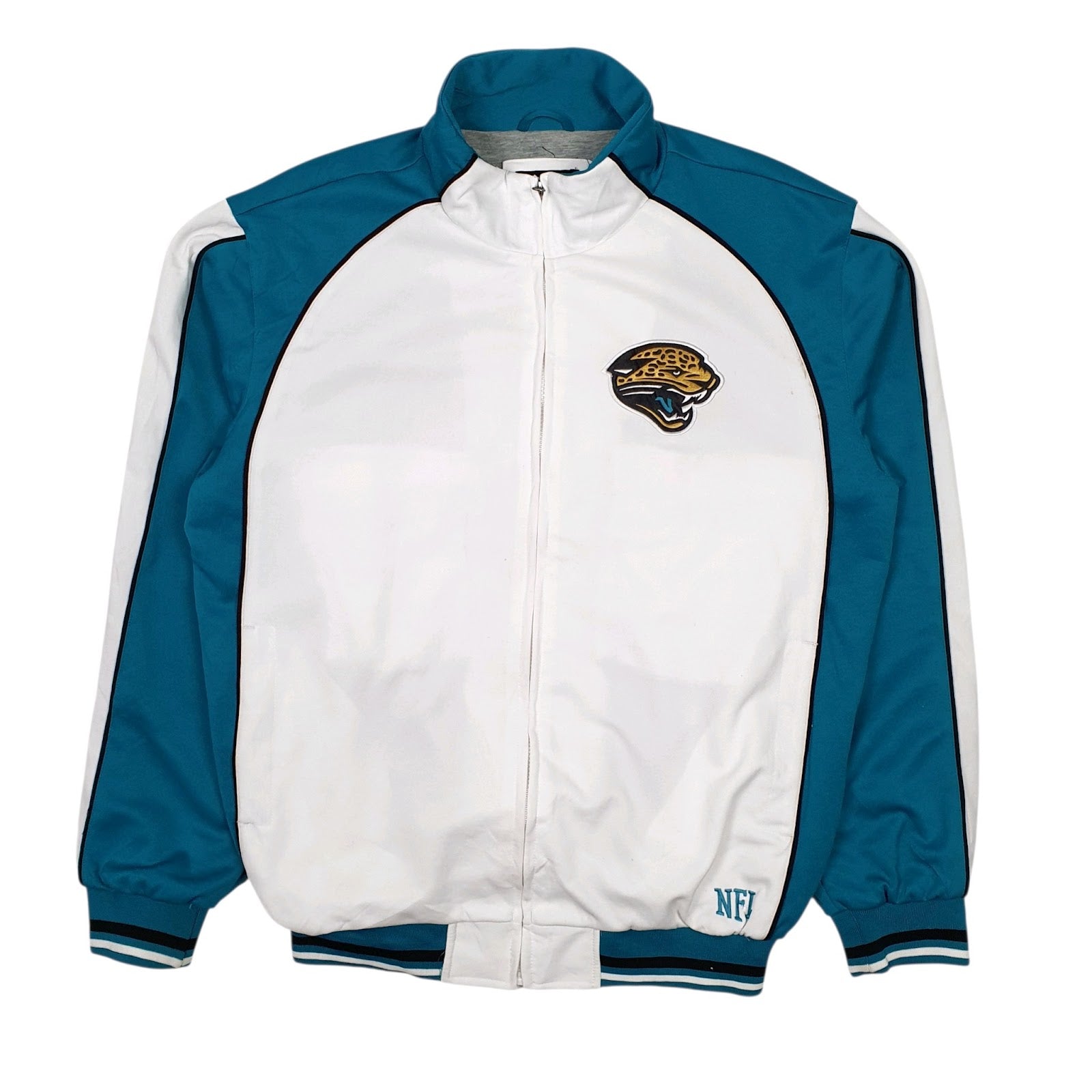 Mens Blue NFL Jacksonville Jaguars Track Top Windbreaker Full Zip Jumper