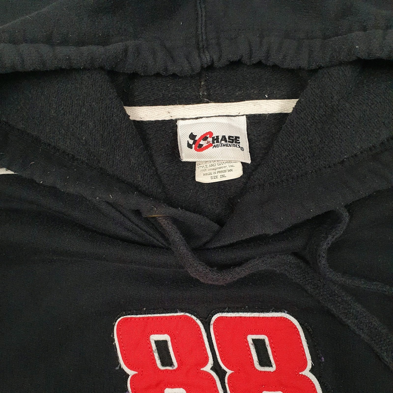 Mens Black Chase Authentics Dale Earnhardt Jr 88 Nascar Hoodie Jumper