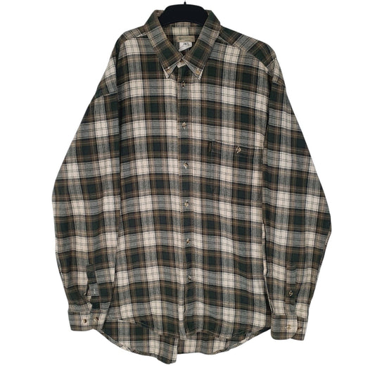 Mens Green Beretta Flannel Long Sleeve Shirt
