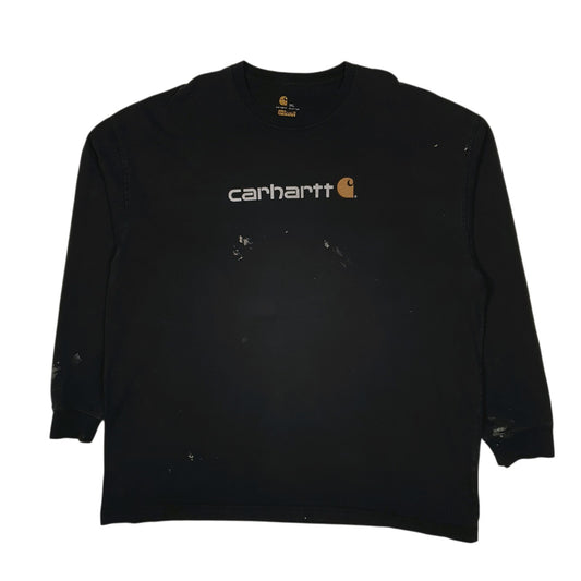 Mens Black Carhartt  Long Sleeve T Shirt