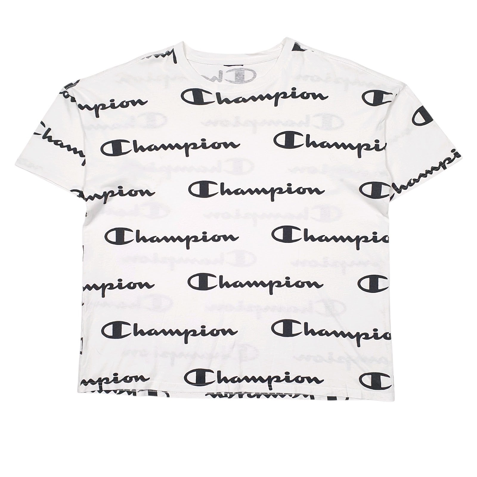 Mens White Champion  Short Sleeve T Shirt