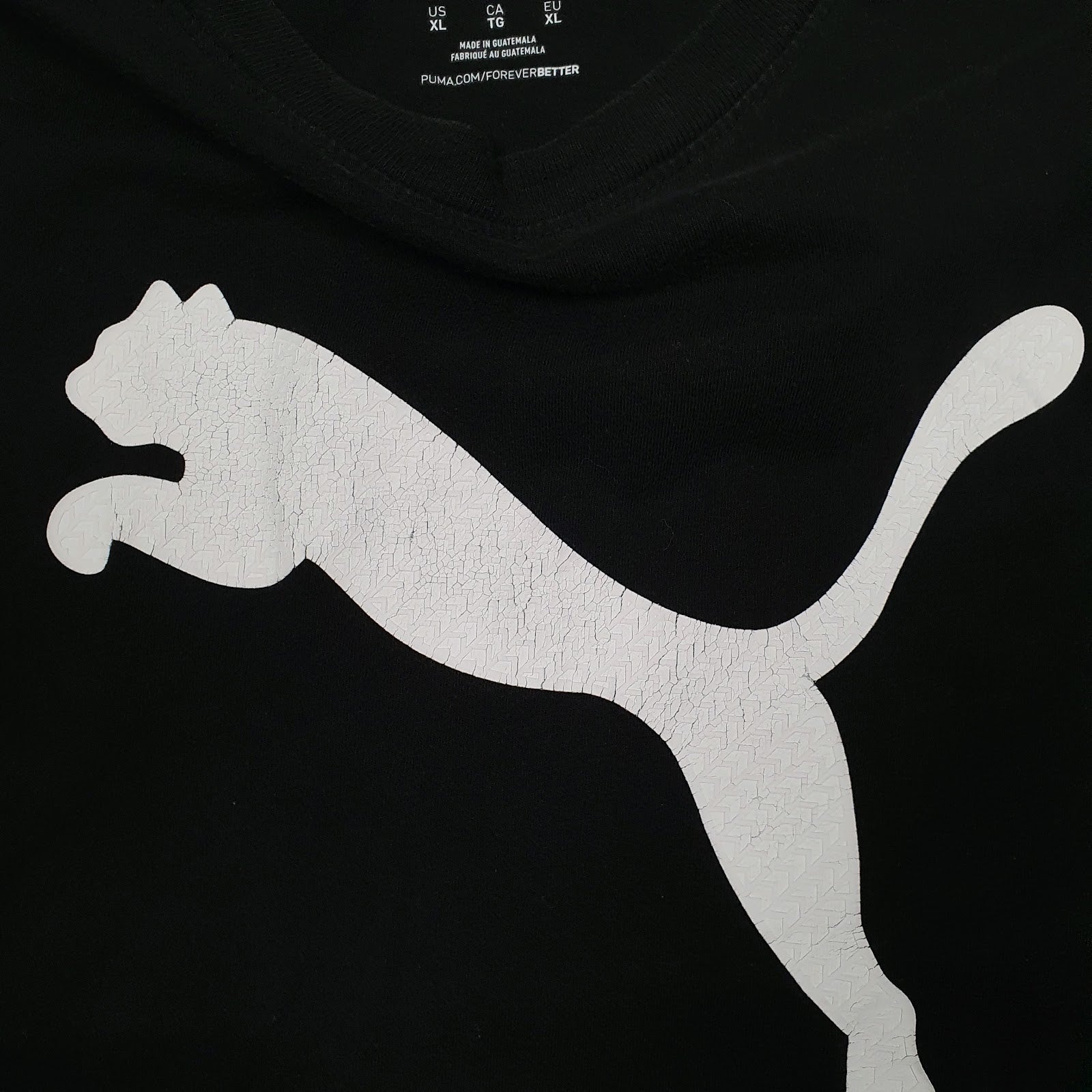 Mens Black Puma   T Shirt