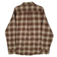 Mens Brown Eddie Bauer Flannel  Shirt