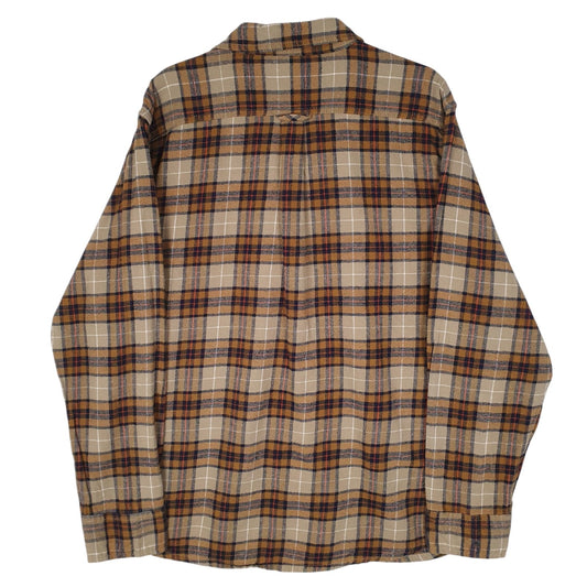Mens Brown Eddie Bauer Flannel  Shirt