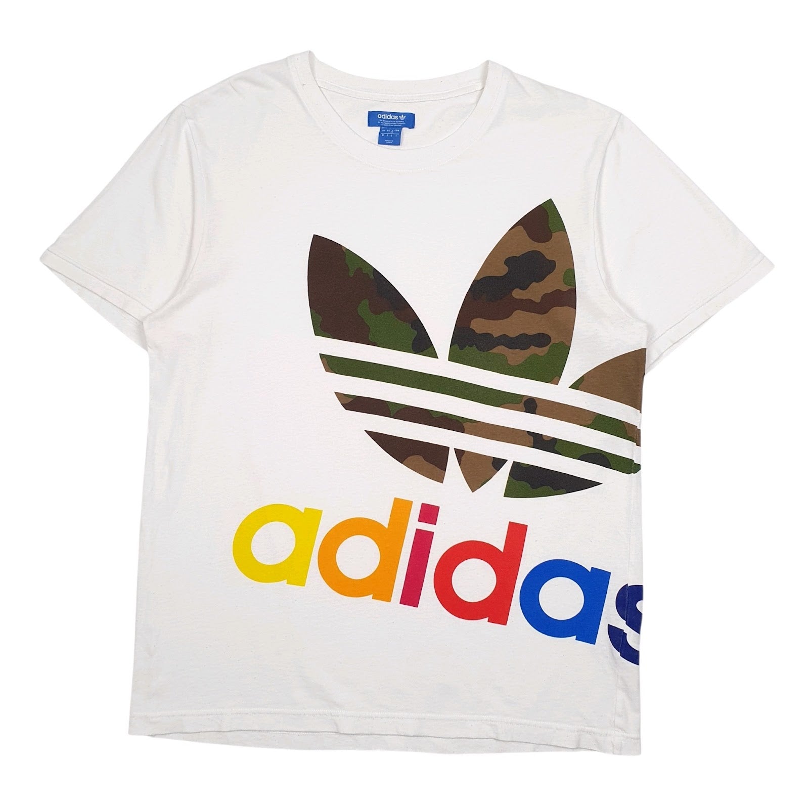 Mens White Adidas  Short Sleeve T Shirt