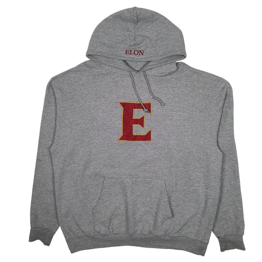 Mens Grey Champion Elon Hoodie Jumper