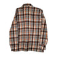 Mens Orange Unbranded Plaid Flannel  Shirt