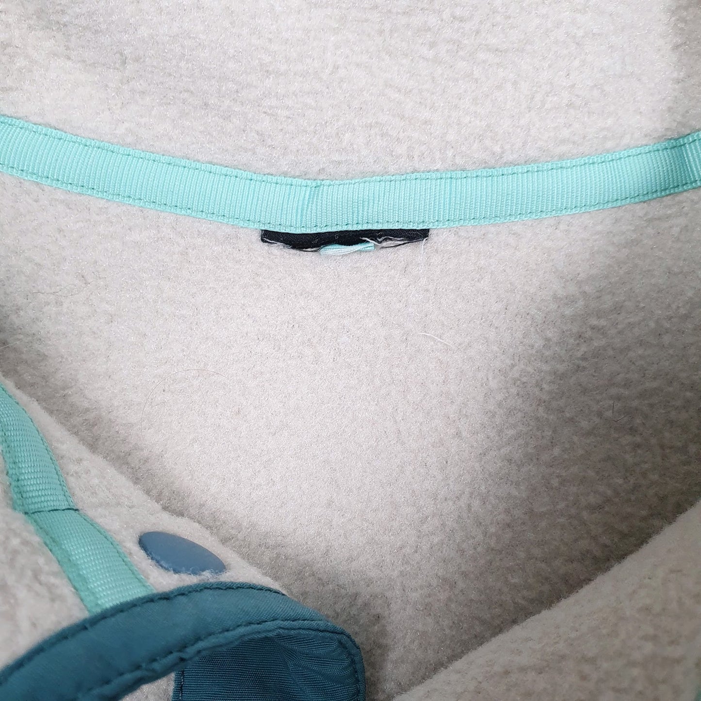 Womens Cream Patagonia Synchilla Snap-T Quarter Zip Jumper
