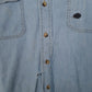 Mens Blue Wrangler Denim  Shirt