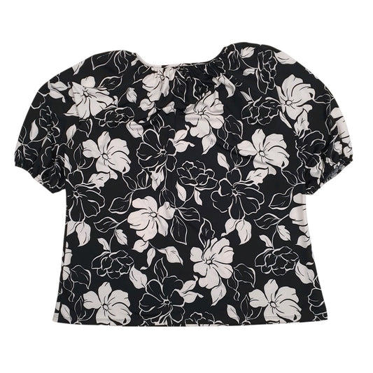 Womens Black Bonmarche Floral Blouse  T Shirt