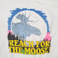 Mens White Ultra Sweats Vintage 90s Made In USA Moose Head Beer Crewneck Jumper