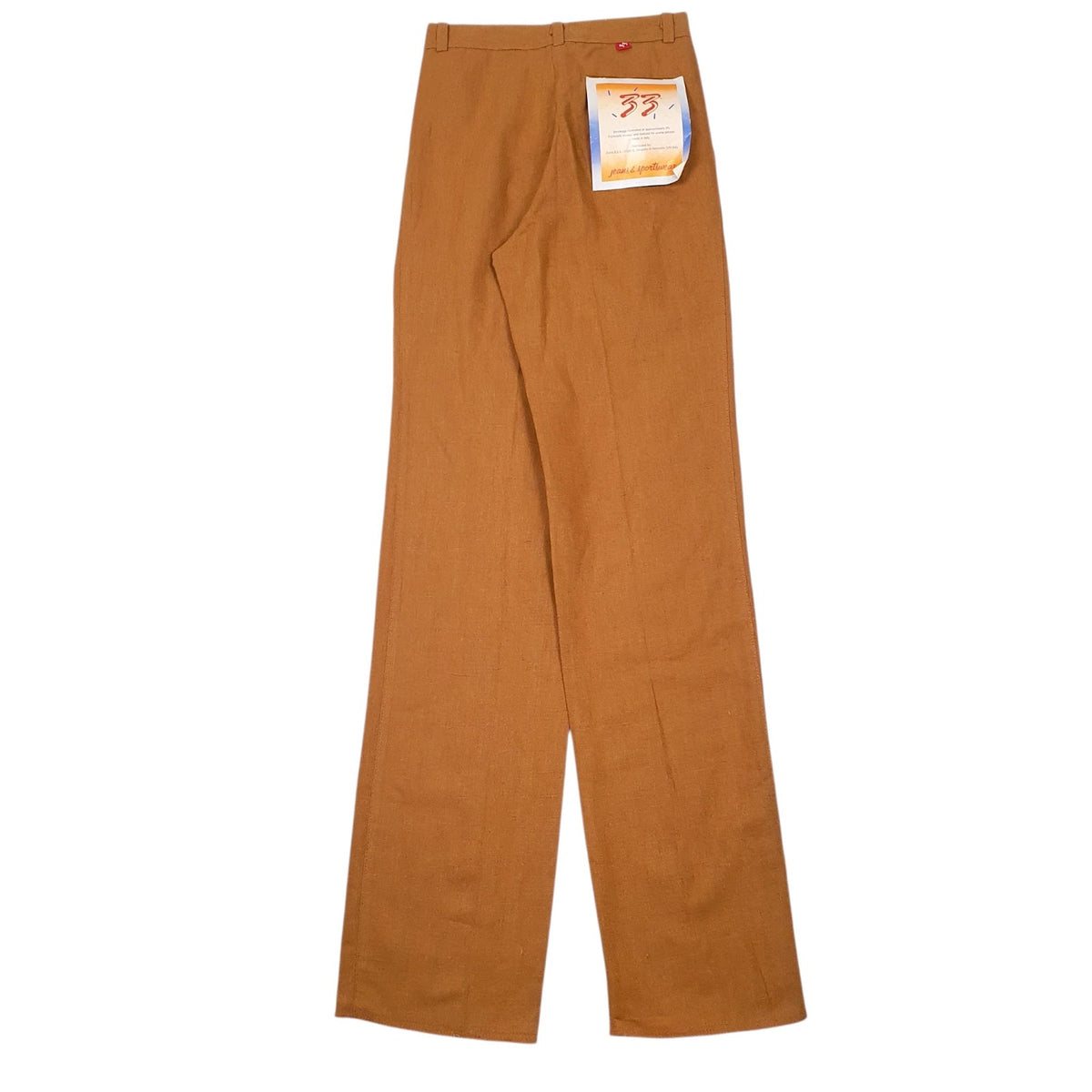 Womens Brown 33 Pleated  Trousers