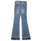 Womens Blue Please Distressed  Jeans