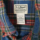 Mens Blue L.L.Bean Flannel  Shirt