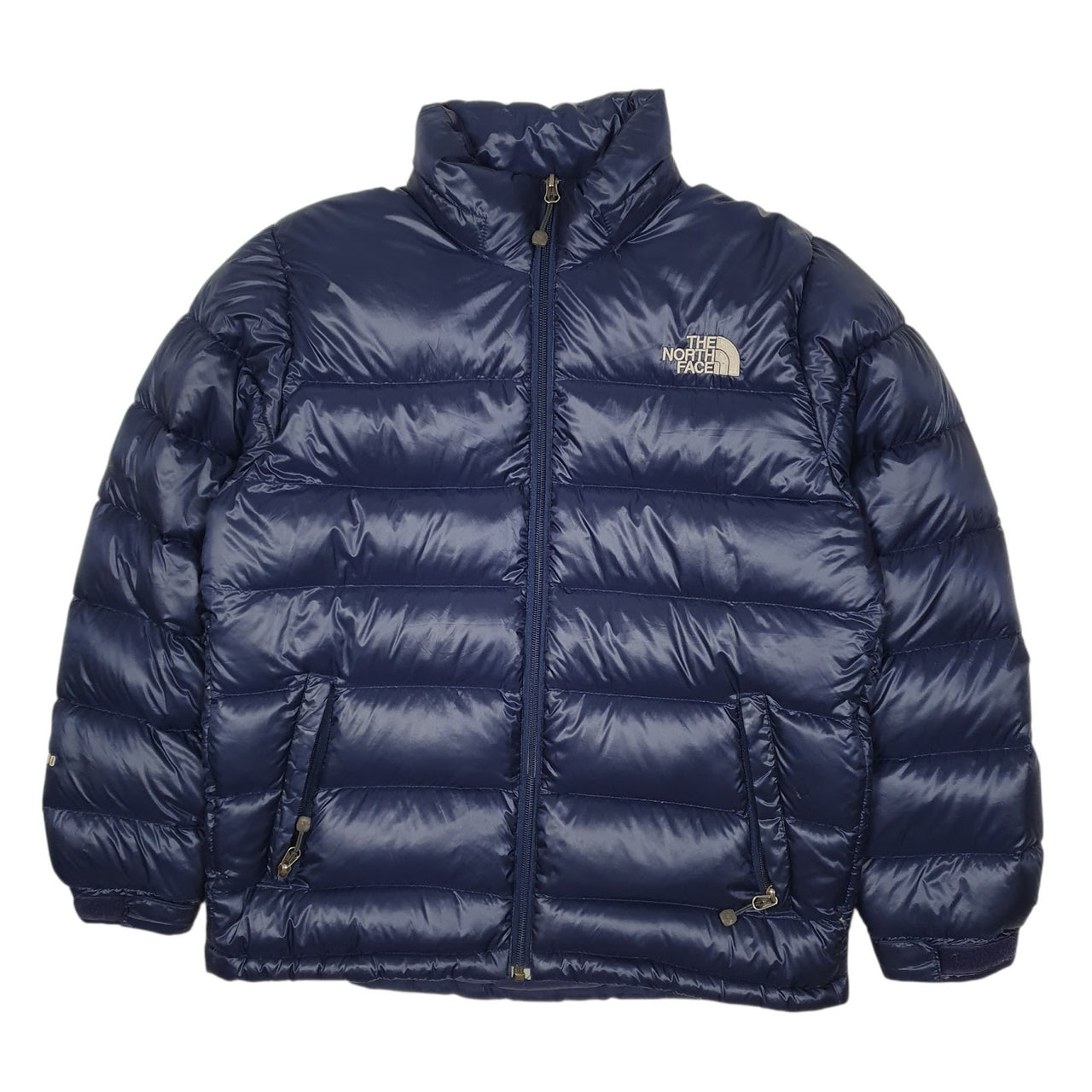 Mens Navy The North Face Nuptse  Coat