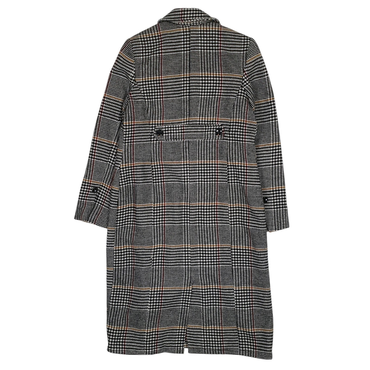Womens Grey Primark Longline Formal Houndstooth Dogtooth  Coat