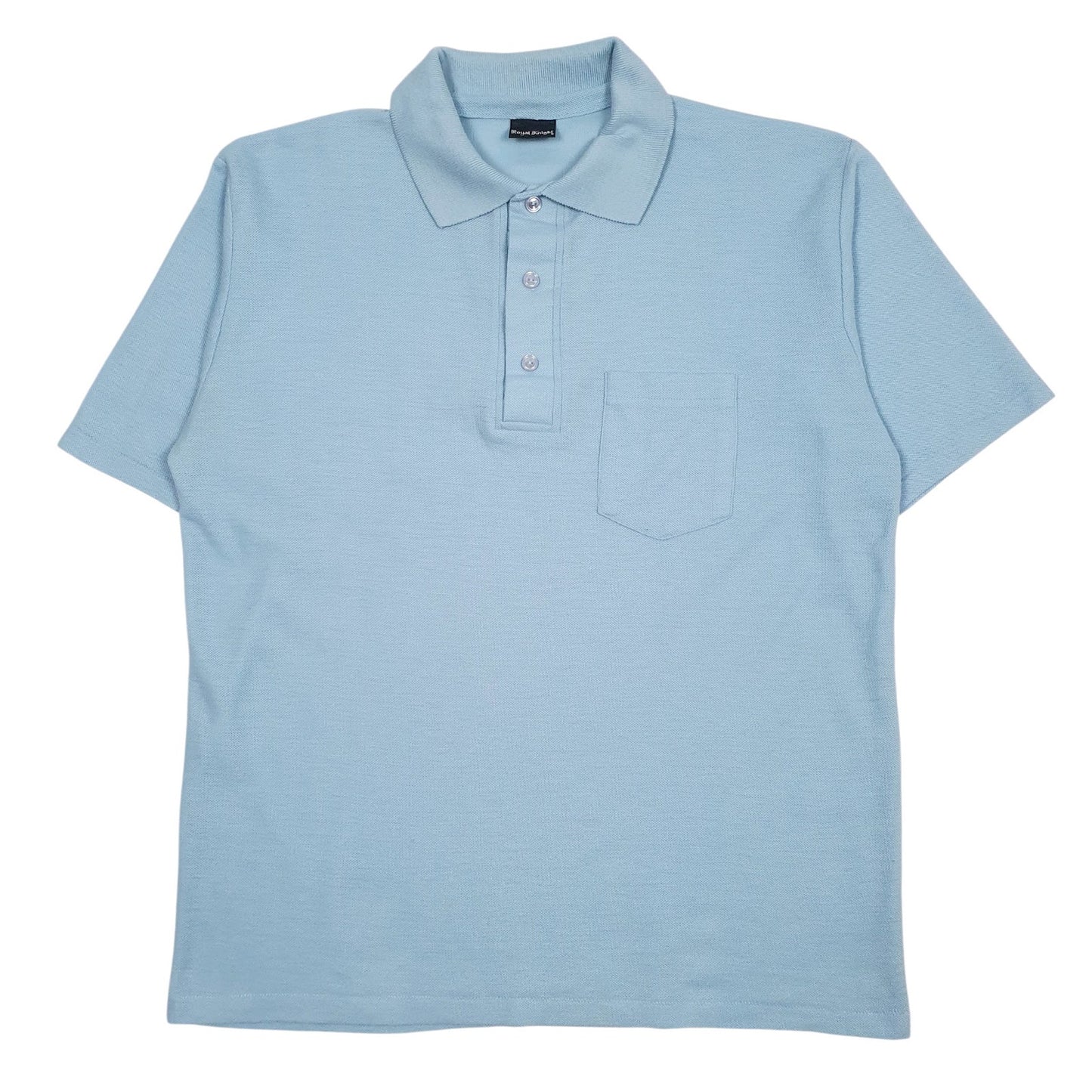 Mens Blue Royal Knight  Short Sleeve Polo Shirt