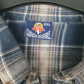 Mens Blue Canada Highways Flannel  Shirt
