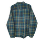 Mens Green Eddie Bauer Flannel  Shirt