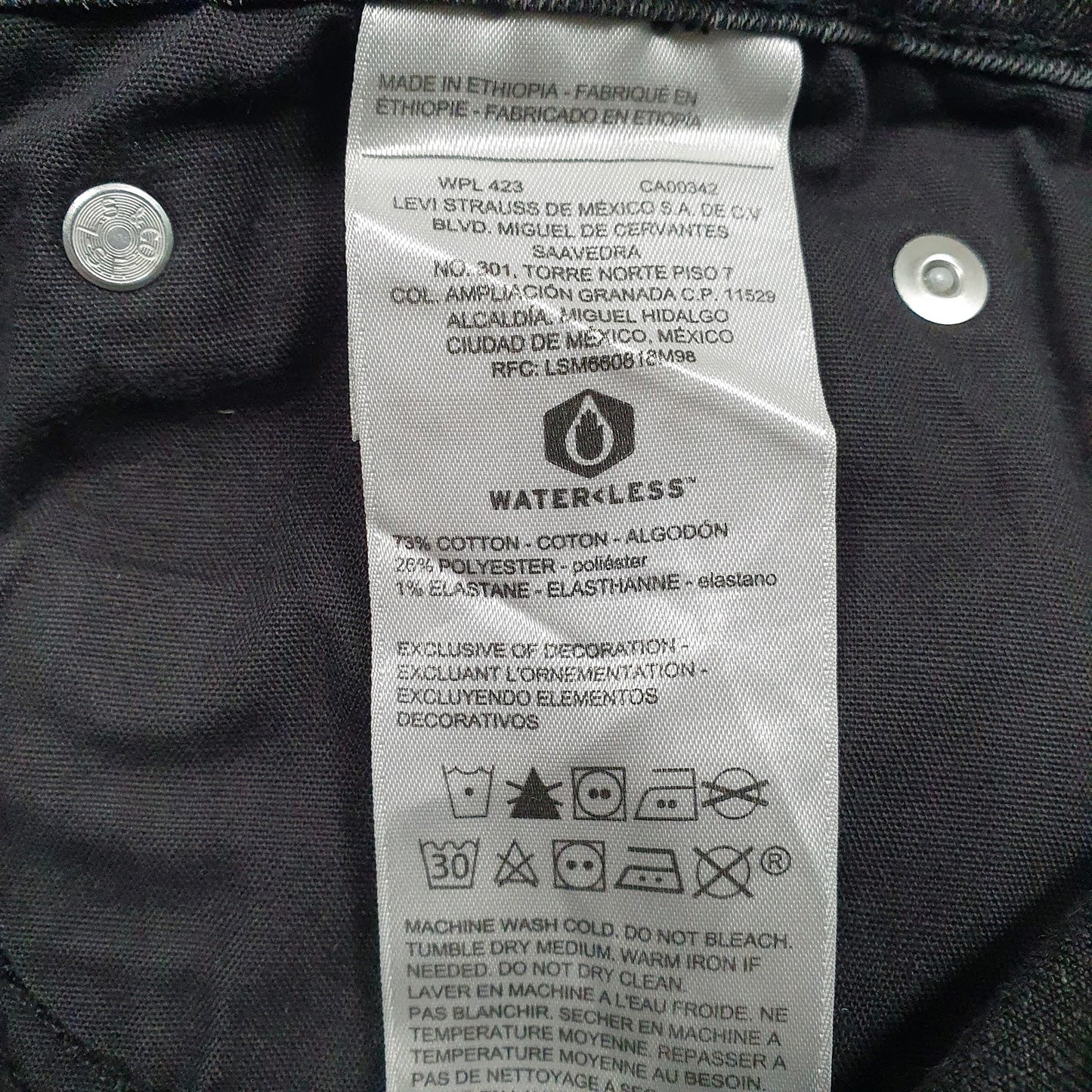Mens Black Levis   Jeans