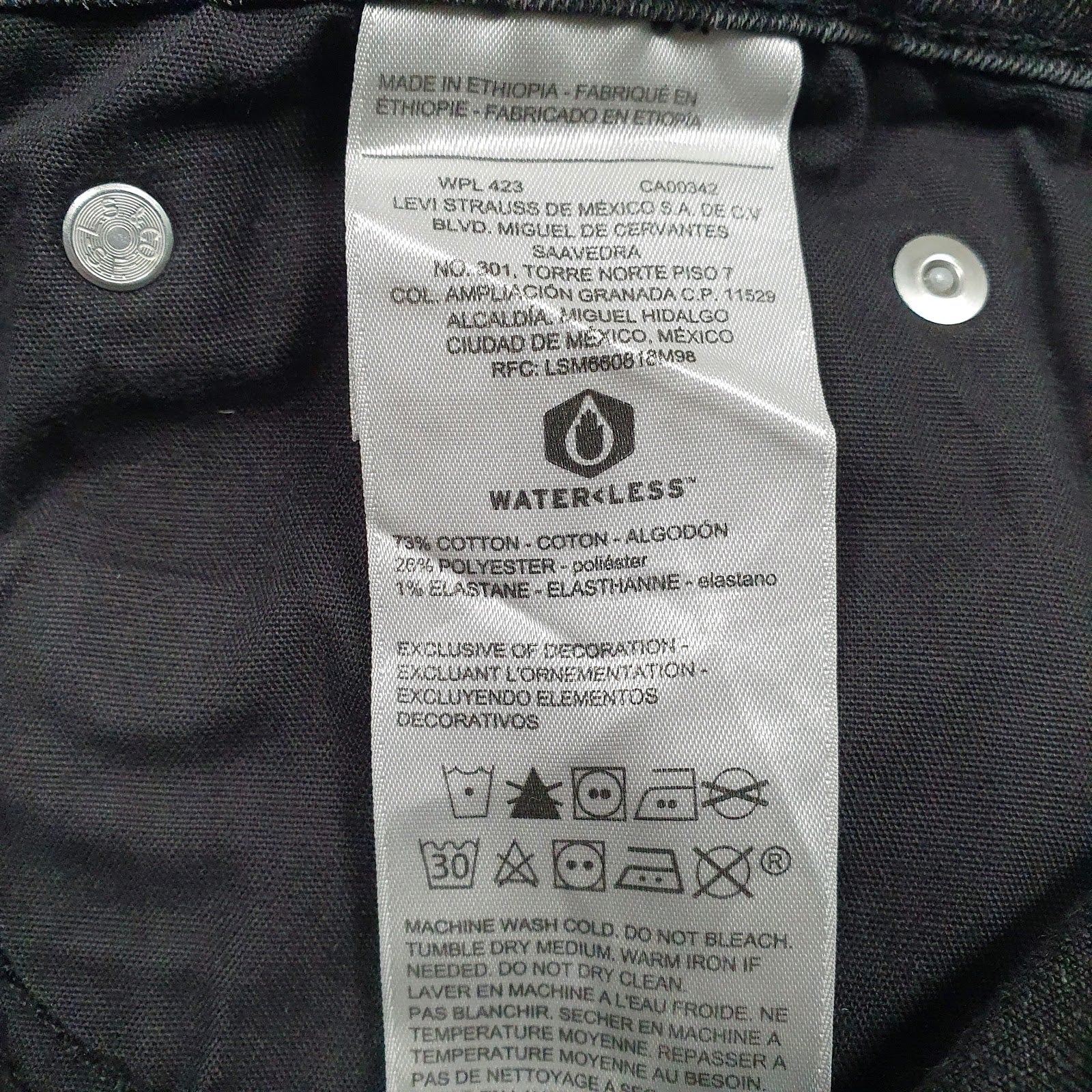 Mens Black Levis   Jeans