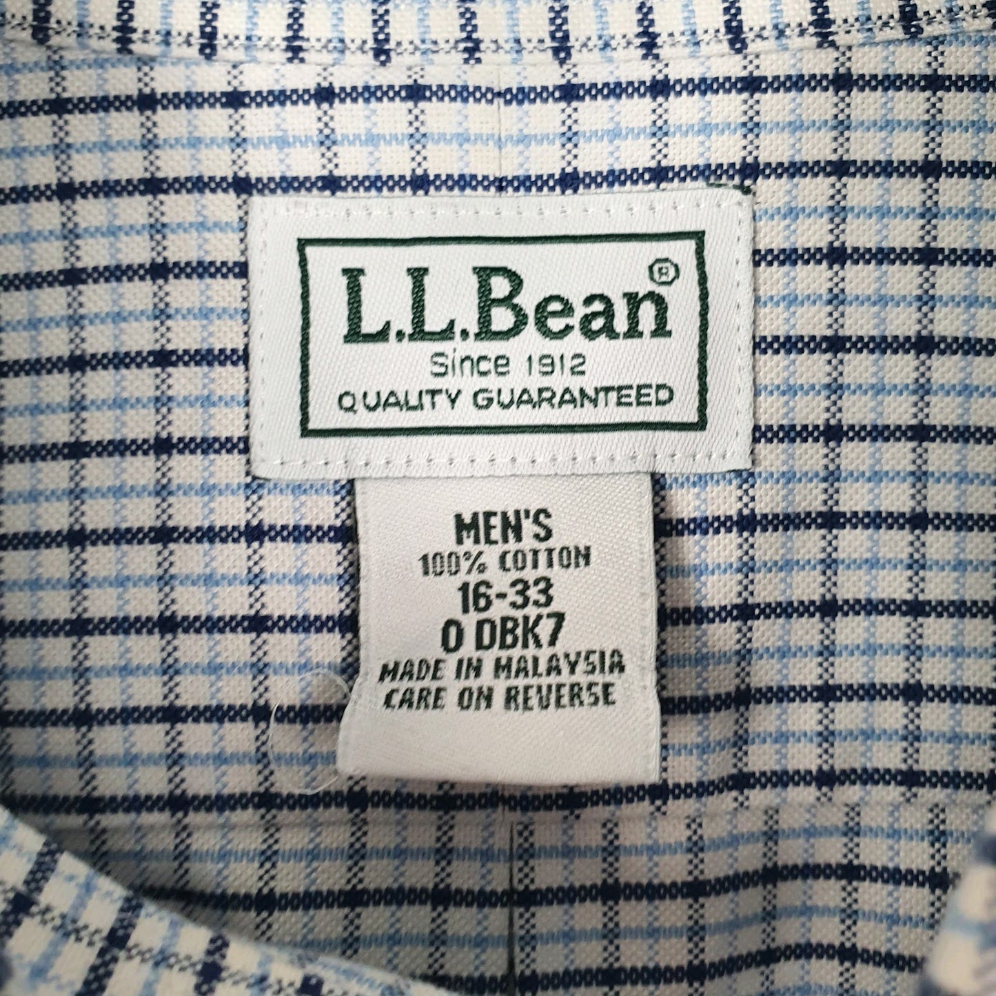 Mens Blue L.L.Bean   Shirt