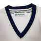 Mens White Sergio Tacchini Vintage 90s Vest Jumper