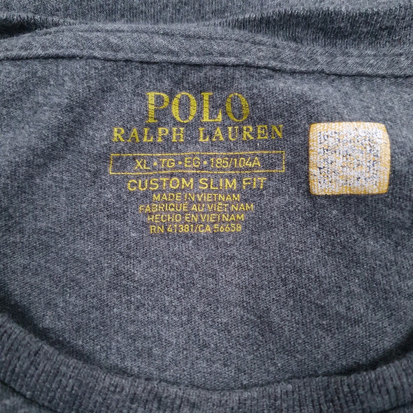 Mens Grey Polo Ralph Lauren   T Shirt