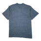 Mens Blue Champion Vintage 90s Henley  T Shirt