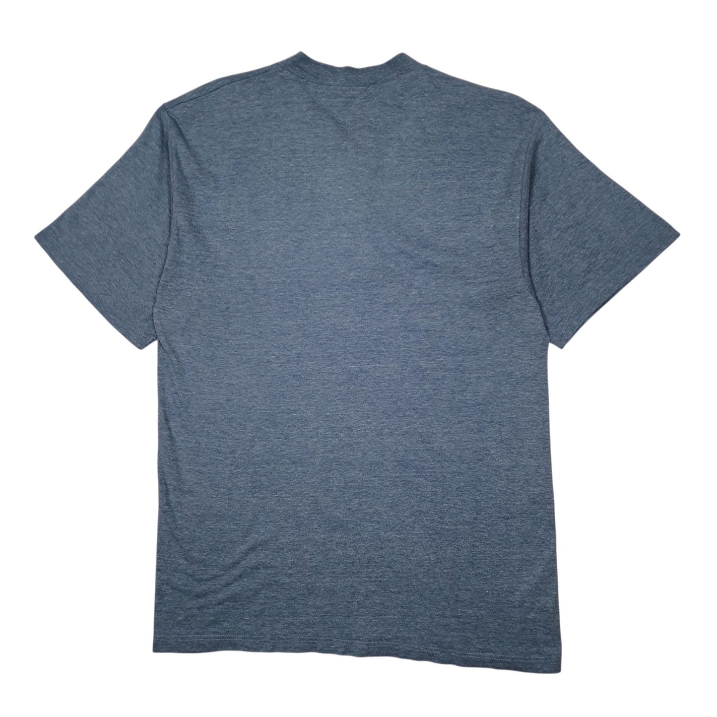 Mens Blue Champion Vintage 90s Henley  T Shirt