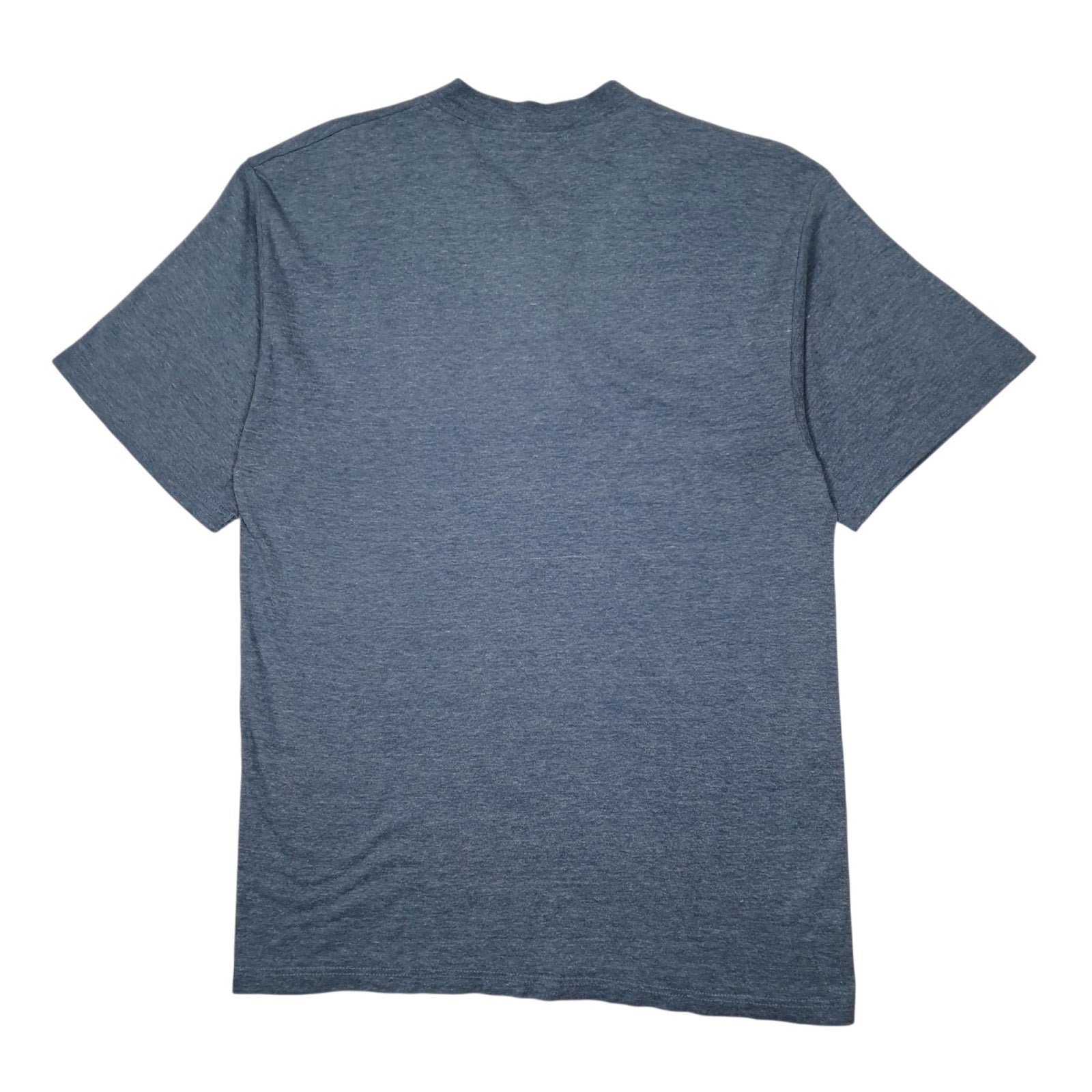 Mens Blue Champion Vintage 90s Henley  T Shirt