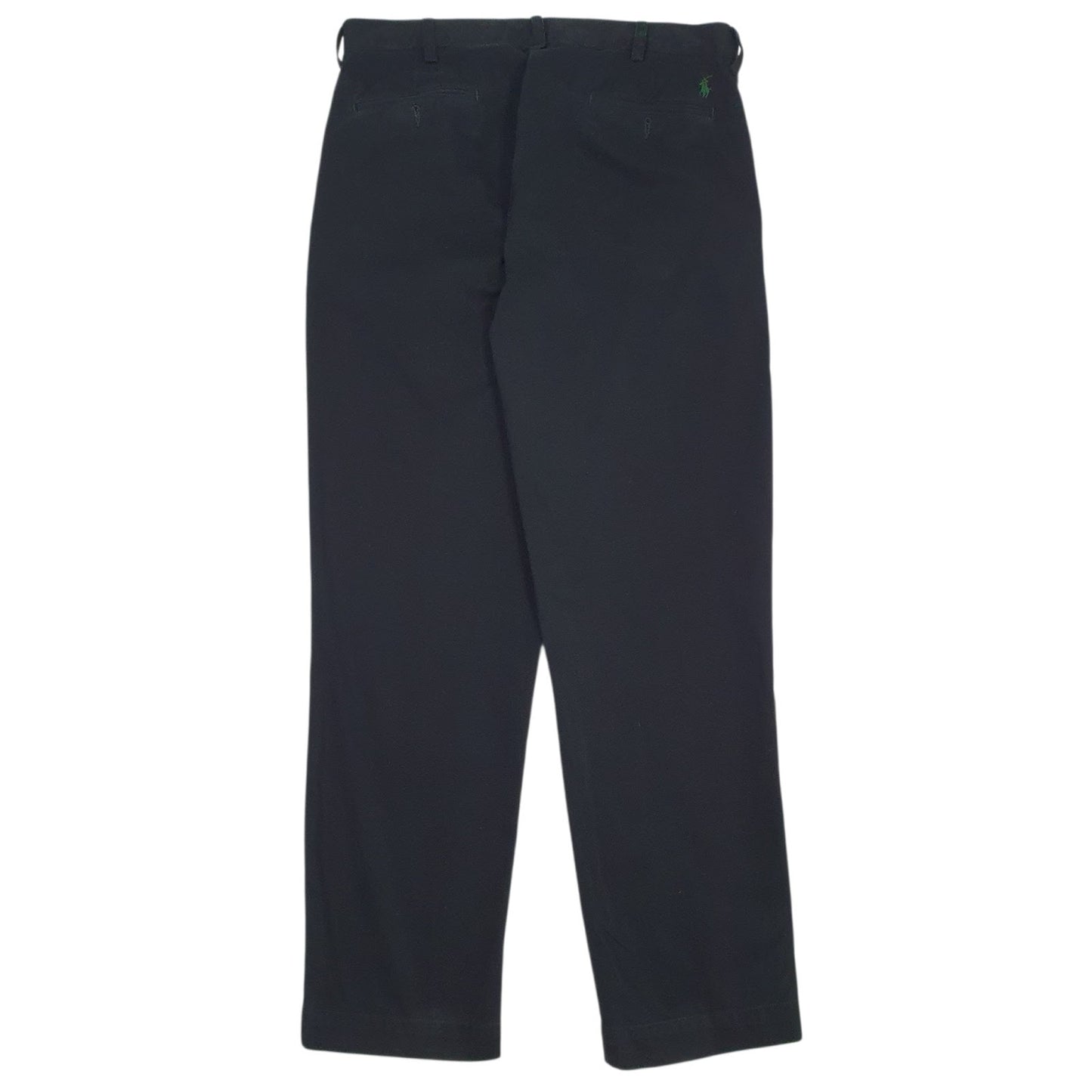 Mens Black Polo Ralph Lauren Ethan Pant Pleated  Trousers