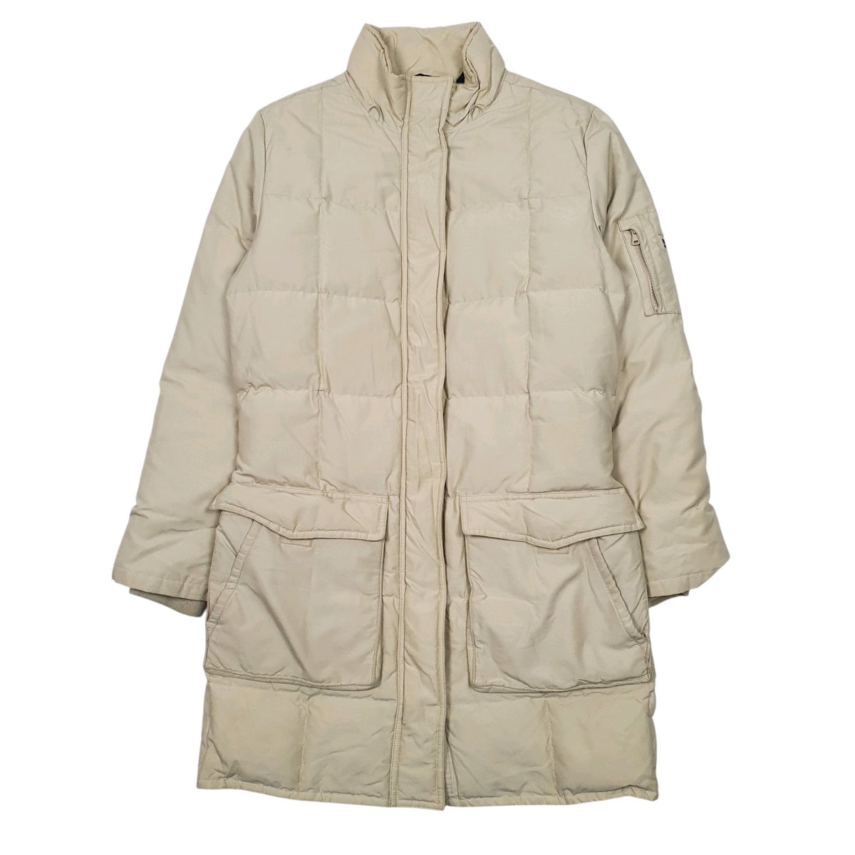 Womens Beige Woolrich Longline  Coat