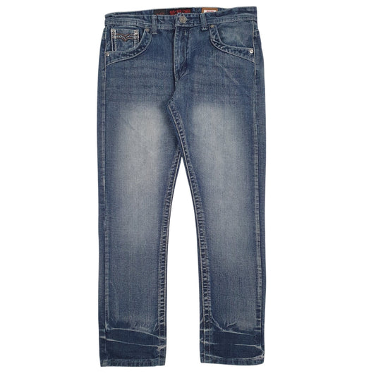 Mens Blue GS-115 Y2K Hip Hop Casual JeansW36 L31