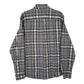 Mens Grey L.L.Bean Flannel  Shirt