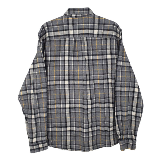 Mens Grey L.L.Bean Flannel  Shirt
