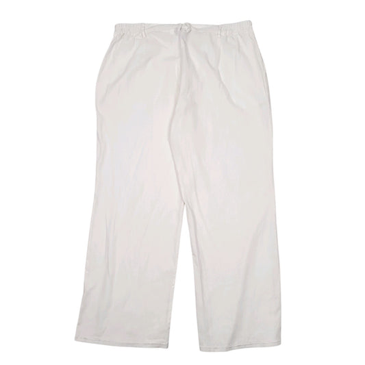 Womens White Mia Linea   Trousers
