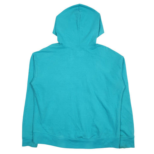 Womens Blue Fila Spellout Hoodie Jumper
