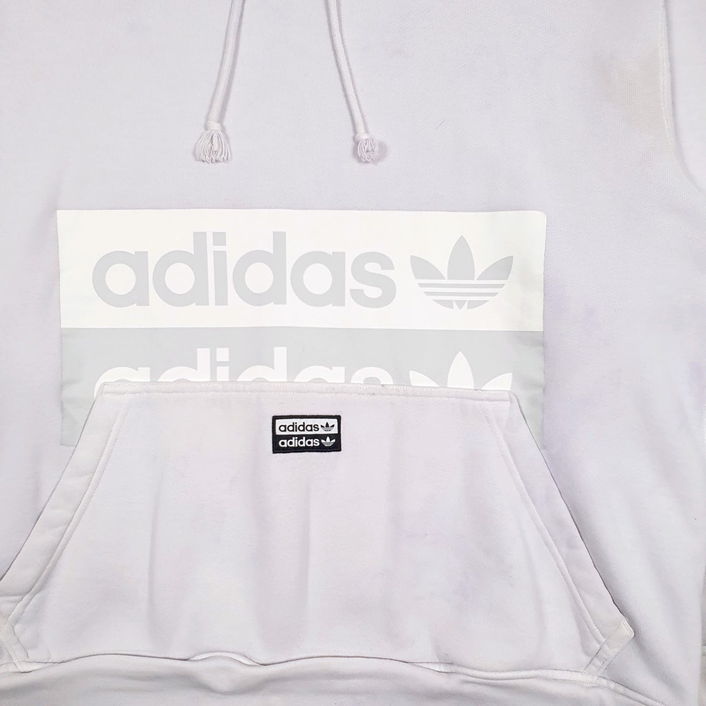 Mens Pink Adidas Spellout Hoodie Jumper