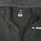 Mens Black Adidas Hoodie Full Zip Jumper