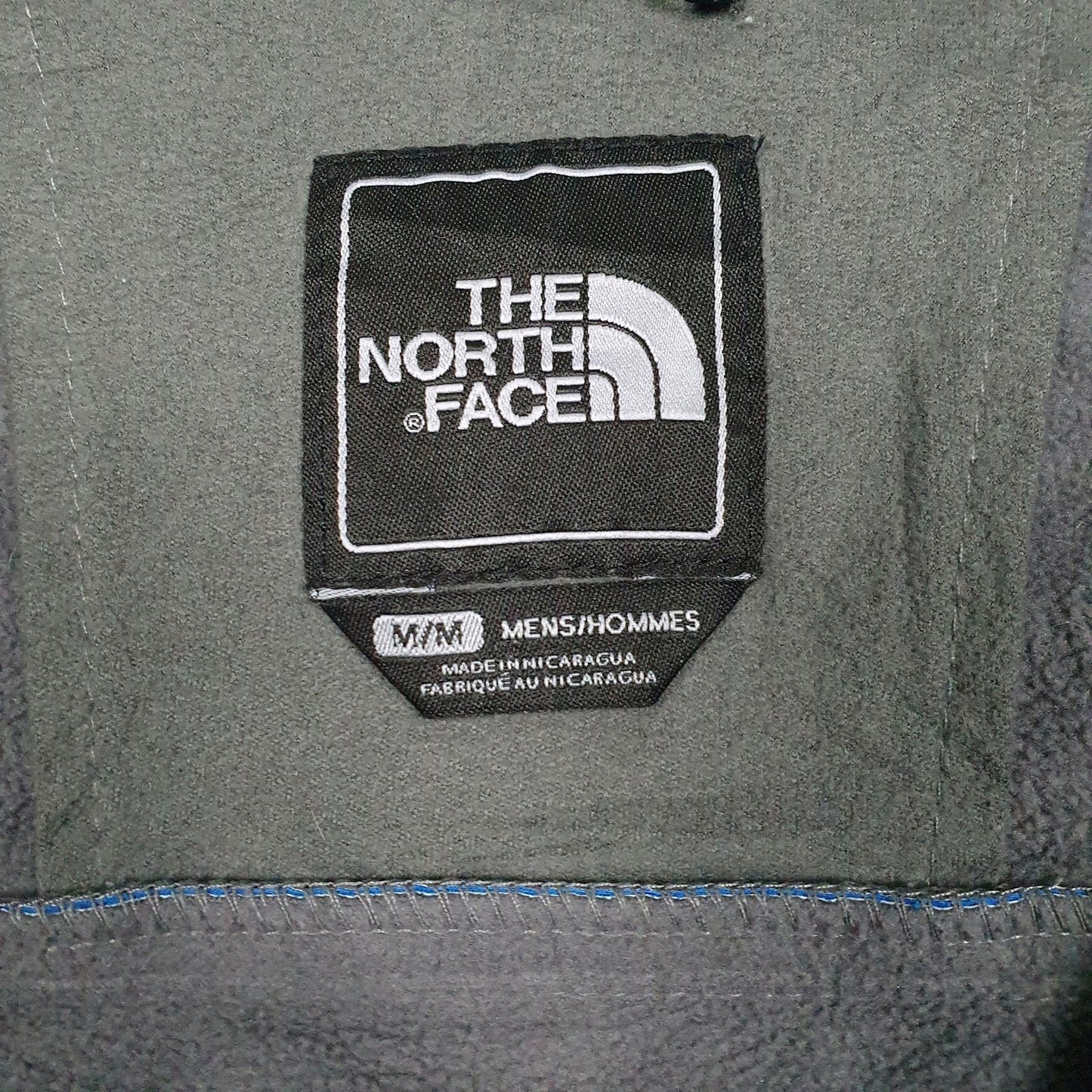 Mens Blue The North Face  Crewneck Coat