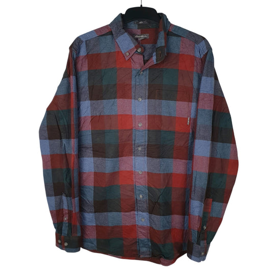 Mens Blue Eddie Bauer  Long Sleeve Shirt